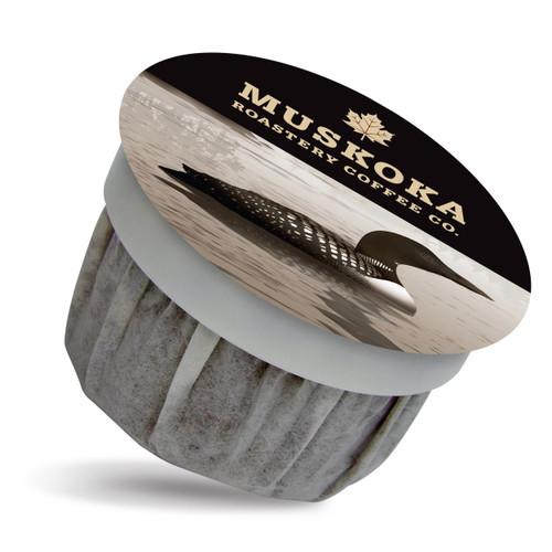 Muskoka Roastery Coffee, Loon Call Breakfast Blend, Medium Roast, 20 Single Serve Coffee Pods, Compatible with K-Cup Keurig Brewers
