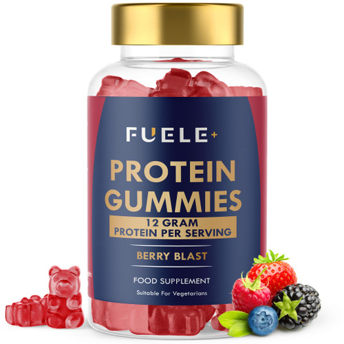FUELE+ Whey Protein Gummies - Mixed Berry Flavour, 12g High Protein per Serving - Protein Powder Alternative, No Added Sugar, Vegetarian, Convenient Whey Protein Supplement, Muscle Recovery-1761545210 FUELE+ Whey Protein Gummies - Mixed Berry Flavour, 12g High Protein per Serving - Protein Powder Alternative, No Added Sugar, Vegetarian, Convenient Whey Protein Supplement, Muscle Recovery-1761545210