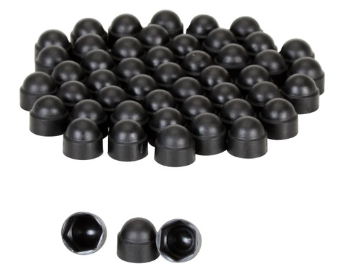 Vestil BC-BK-38-PK Plastic Bolt Caps 50 Pack 3/8 In. Anchor Size Black