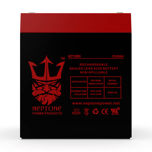 Neptune 12V 5Ah NT-1250 Rechargeable SLA Sealed Lead Acid Battery