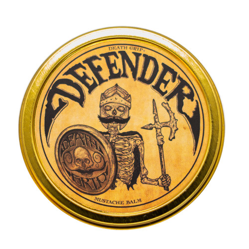 Mustache Balm for Men & Mustache Protector – Natural Styling & Conditioning Grooming Kit – Soften & Shape Facial Hair 2oz – Death Grip (Defender 2oz)