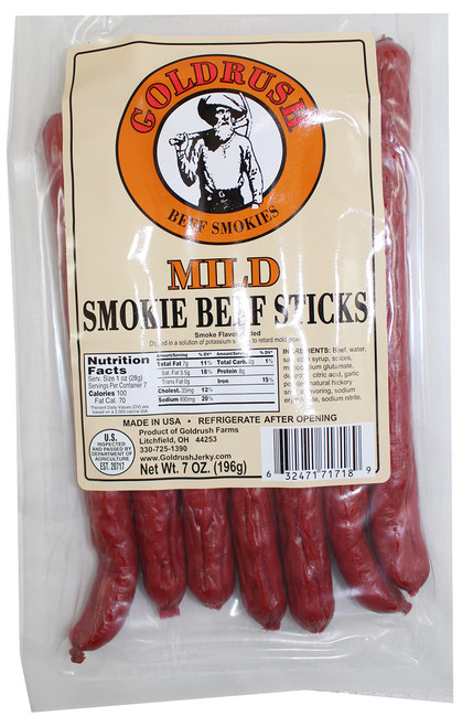 Gold Rush Beef Sticks 7oz. Package (Mild)