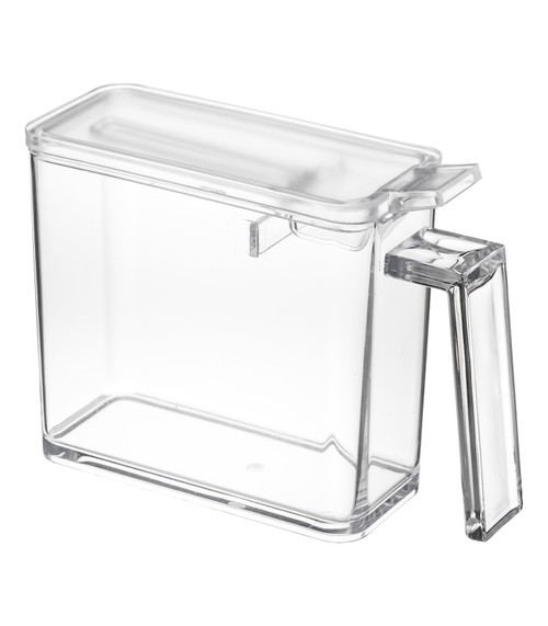 Yamazaki Home Tower Spice Storage Container - Small - Steel + Plastic - 1.5 Cups, 350 Milliliters