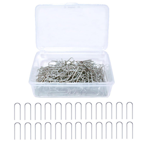 300 Pieces High Temperature Nichrome Wire Jump Rings for Ceramic Ornaments, Glass Projects, Porcelain and Stoneware, Wire Diameter 21 Gauge, with Plastic Storage Box