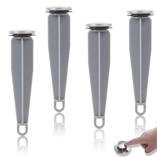 (4-Pack) Calvana Bathroom Sink Pop-Up Stoppers, Compatible with Moen 88994, Not Universal, Fits Drains with Holes Less Than 1.21", Overall Height 4.87", Outer Diameter 1.21", Chrome Finish