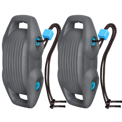 AWEMUFA 2 Pack Boat Fenders Easy to Install Bumper for Docking Ideal Fender for Pontoon, Bass, Flat and Fishing Boats