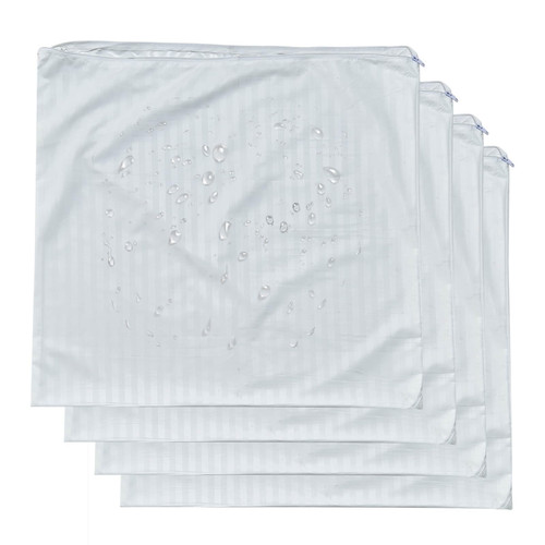 4 Pack Feather Proof Pillow Protectors 22x22 Waterproof Cover for Goose Down Square Throw Pillows