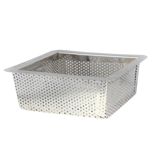 TrueCraftware- 8-1/2" x 8-1/2" x 3” Stainless Steel Floor Sink Basket- Square Screens Strainer Sink Drain Cover Suitable for Kitchen Restaurant Bar Buffet