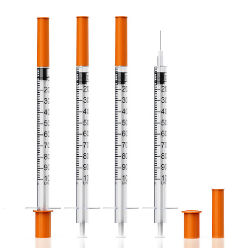 1mL/cc Syringe with Needle 29G 5/16 Inch 8MM Sterile Individually Wrapped Box of 25 1mL/cc Syringe with Needle 29G 5/16 Inch 8MM Sterile Individually Wrapped Box of 25