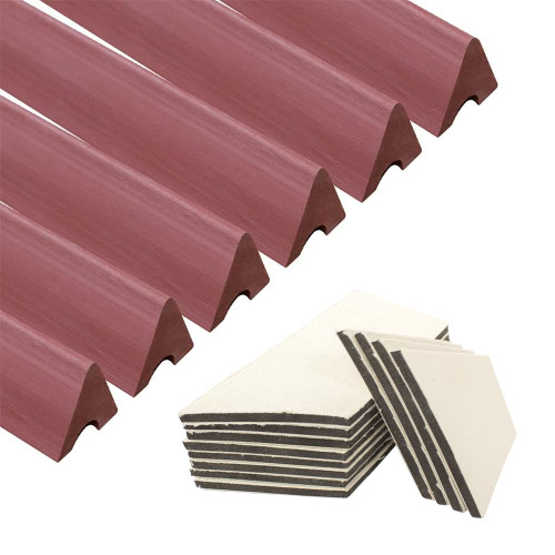 Scott Edward Billiards K66 Rubber Bumpers Pool Table Rail Cushions (Set of 6) Bumpers Replacement Bumpers Accessories- 7/8/9 Feet and Billiard Pool Table Cushion Facings Set of 12-3mm/0.12in-1767639230