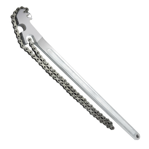 AUPREX 24 Inch Heavy Duty Carbon Steel Pipe Wrench, Fits Max 12 Inch Diameter, Adjustable Large Chain Oil Filter Wrench for Universal Use