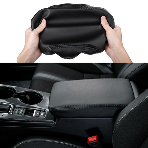 CKE Compatible with Honda Civic 2026 2025 2024 2023 2022 with CVT Car Center Console Armrest Cover Armrest Storage Box Lids Seat Cover Protector -Black (Black line)