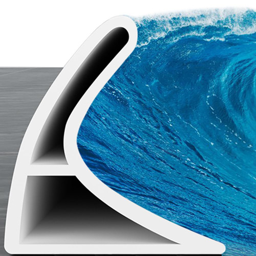 KRUI Collapsible Shower Threshold Water Dam, 55 In, Self Adhesive Shower Edge Water Barrier Stopper, Shower Water Blocker Retention System, Dry and Wet Separation for Bathroom Kitchen Countertop Sink