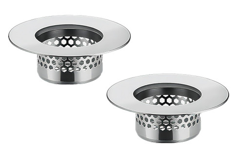 WELANGBN Bathroom Sink Strainer (2 Pack), Bathtub Drain Cover Lavatory Sink Drain Strainer Hair Catcher for Laundry Utility RV Sink, Stainless Steel Drain Filter. Fit Hole Size from 1.25" to 1.60" WELANGBN Bathroom Sink Strainer (2 Pack), Bathtub Drain Cover Lavatory Sink Drain Strainer Hair Catcher for Laundry Utility RV Sink, Stainless Steel Drain Filter. Fit Hole Size from 1.25" to 1.60"