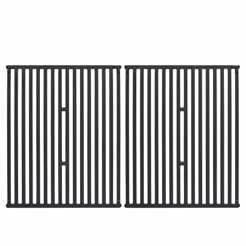 Leship 15" Grill Grates Replace for Broil King 9453-54,9453-57,9453-64,9865-54,9453-67,Broil-Mate,Sterling,Huntington Gas Grills. Heavy Duty Cast Iron Cooking Grid Grates (15" x 12 3/4")