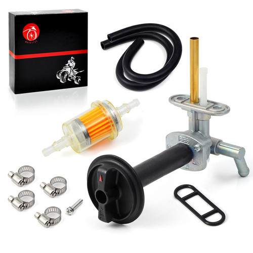 MOTO1988 Fuel Valve Petcock Tank Switch & Knob Lever For Kawasaki Prairie 360 KVF360 2003-2013 Prairie 400 1997 1998