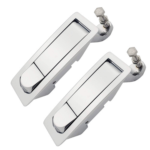 OWACH 2 Pack Compression Latches (AL-919-1L) Flush Lever Adjustable Grip Range 0.04"-0.94", Replace C2-32-25 (Chrome, Non-Locking, Grip Range 0.04"-0.94")