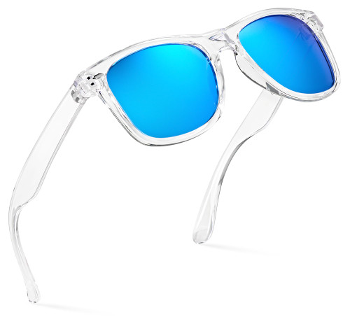 Retro Rewind Polarized Sunglasses for Men and Women - UV Protection Classic Mens Womens Sun Glasses - Cool Vintage 80s Shades