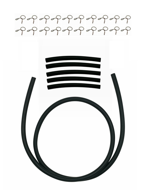 YAMAKATO Generator Fuel Line Kit 3/16 for Small Engine Champion Honda Predator Coleman Generac Mini Bike w/Clamps