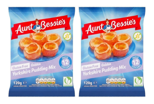 Aunt Bessie Gluten-Free Yorkshire Pudding Mix 120g (Pack of 2).