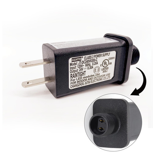 24V 7.2W Power Supply ZH-K009C-02400300-S-01W,CZJUTAI JT-DC240V0300-C 24V7.2W /6W /4.5W /3.6W for Christmas Lighting,String Light, Projector Light,Lawn Lamp, Inflatable Device (Pack of 1)