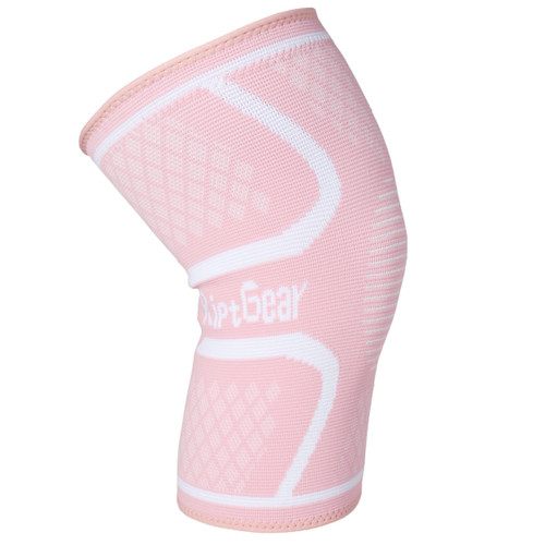 RiptGear Knee Compression Sleeve Women - Knee Support and Compression Knee Brace for Women Working Out For Pain, Running (Large, Pink -1 Pack)