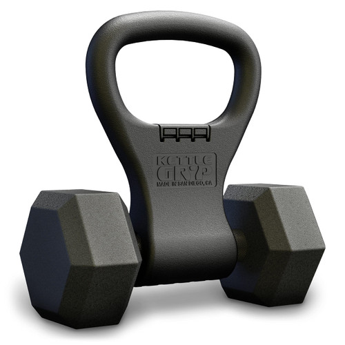 KETTLE GRYP - The Original - As Seen on SHARK TANK! Converts Your Dumbbells Into Kettlebells - Made in the USA - Dumbbell Grip Handle-1767671585