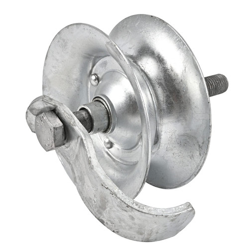 5" Steel Pipe Track Roller Galvanized for 1 5/8" Pipe Track (Pack of 1)