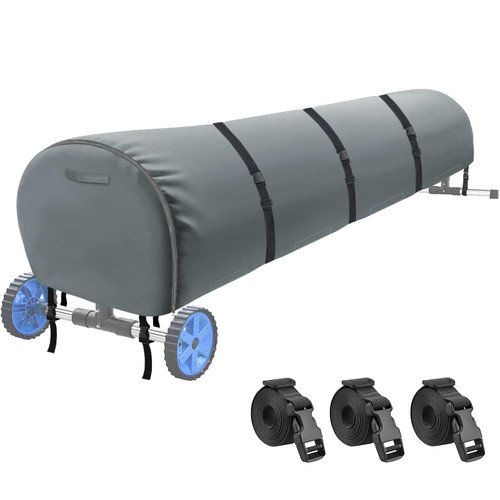 TORUTA Pool Reel Cover Grey for Pools Reel up to 20' Wide 600DHeavy Duty Waterproof Pool Solar Blanket Reel Cover Paired with Buckle Accessories TORUTA Pool Reel Cover Grey for Pools Reel up to 20' Wide 600DHeavy Duty Waterproof Pool Solar Blanket Reel Cover Paired with Buckle Accessories