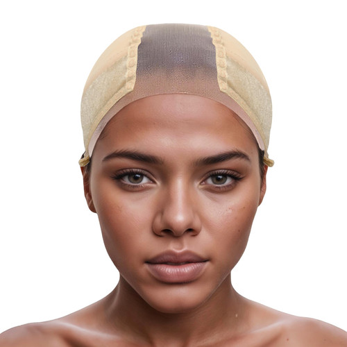 Jcbiovo Lace Wig Grip Cap for Women,4x5 Transparent Lace,to Keep It in Place,Adjustable Gripper,Make Your Wig Be Glueless. (US, Alpha, One Size, Nude)
