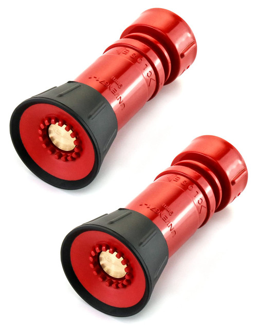 QWORK Fire Hose Nozzle, 1" Heavy Duty NPSH/NPT Thermoplastic Constant Flow Fog Nozzle, Fire Equipment, 2 Pack QWORK Fire Hose Nozzle, 1" Heavy Duty NPSH/NPT Thermoplastic Constant Flow Fog Nozzle, Fire Equipment, 2 Pack