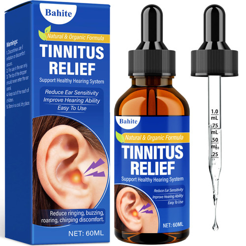 Tinnitus Southing for Ringing Ears, Natural Herbal Ear Drops, sooth Ear Ringing & Reduce Ear Noise, 60ml