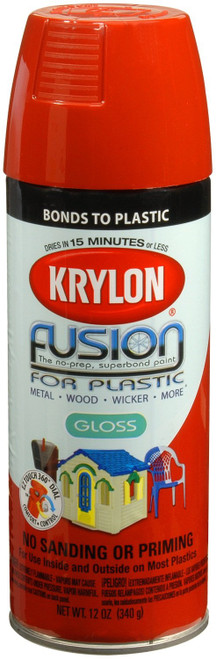 Krylon K02332001 Fusion for Plastic, Sun Dried Tomato, Gloss, 12 ounce