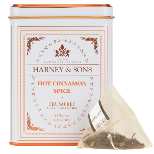Harney & Sons Classic Hot Cinnamon Spice Tea, 20 Tea Sachets, 1.4 oz