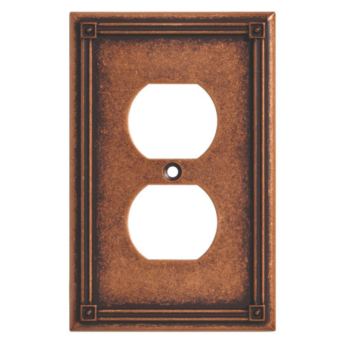 BRAINERD 135766 Ruston Single Duplex Outlet Wall Plate / Switch Plate / Cover