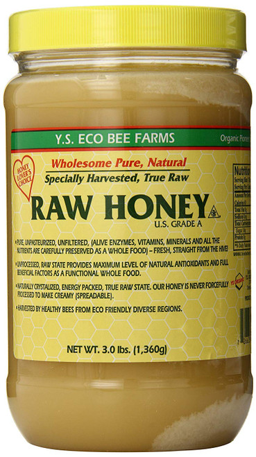YS Eco Bee Farms RAW HONEY - Raw, Unfiltered, Unpasteurized - Kosher 3lbs
