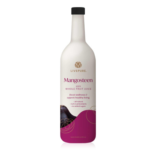Pure Mangosteen 750ml - 'Queen of Fruits' with Xanthones, Antioxidants, Active Compounds & Phytonutrients, Vegan, Kosher & Gluten-Free