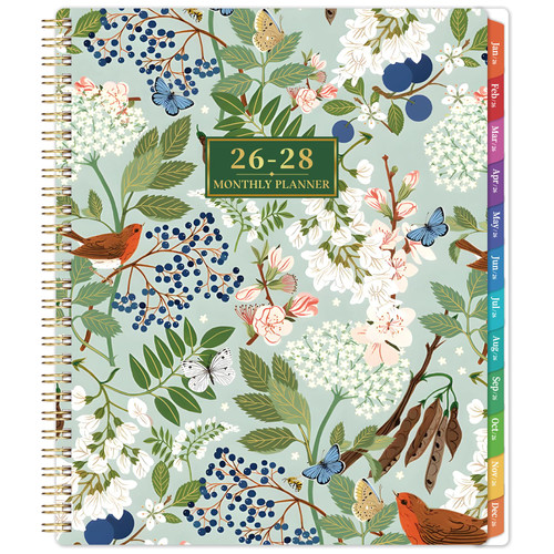 2026-2028 Monthly Planner/Calendar - 3 Year Monthly Planner 2026-2028, January 2026 - December 2028, 9" x 11", 3 Year Calendar 2026-2027-2028 with Colorful Tabs, Notes Pages, Inner Pocket