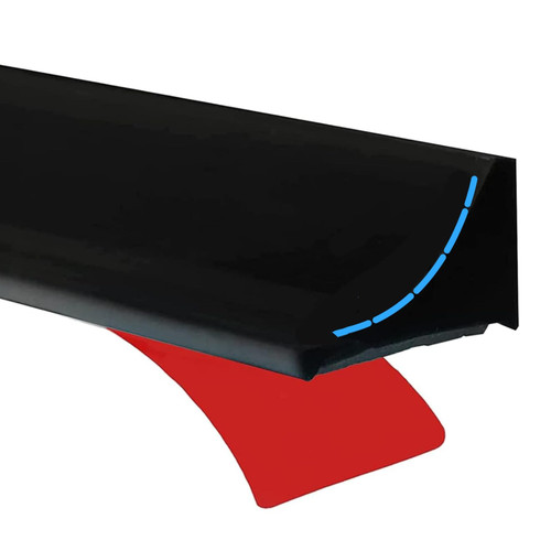 Shower Tray Sealing Strip, Wet Room Floor Barrier, Shower Water Barrier, Silicone Shower Guard Corner, Self Adhesive Silicone Waterproof Shower Water Strip Dam (67inch, Black)