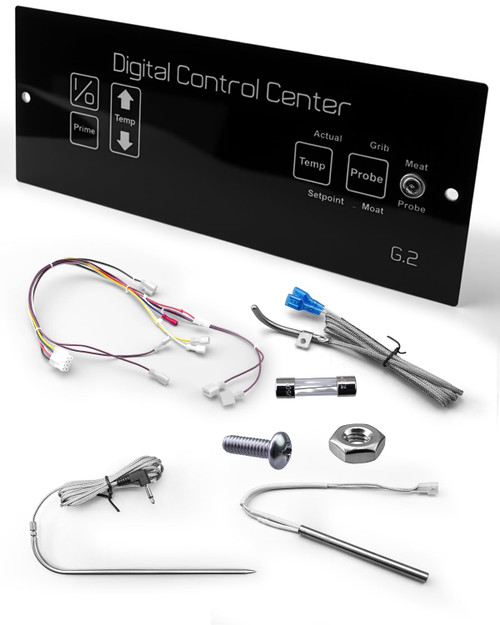 50125 Digital Control Board Fit for Louisiana Grills G2 CS570 CS450 LG700 LG900 800 Elite, Digital Thermostat Control Board with Meat Probe, RTD Temperature Probe and Hot Rod Ignitor