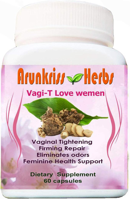 Vagi-T Love Women Vaginal Tightening Herbal Supplement Herb Curcuma Comosa Firming and Repair for Women 60 Capsules