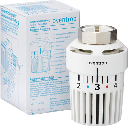UniLH Oventrop Thermostat *1-5 White with Zero Position 7-28 °C