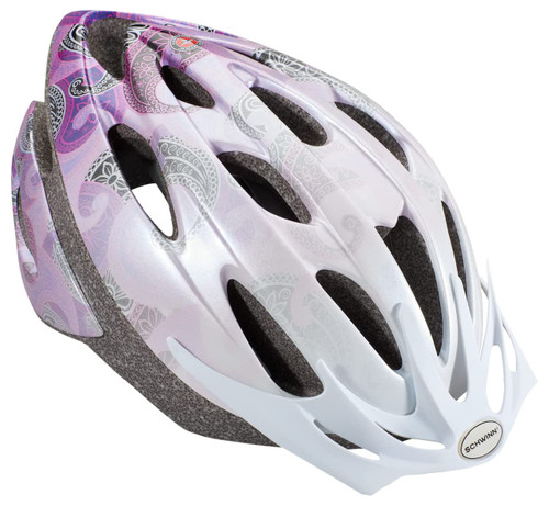 Schwinn Thrasher Bike Helmet for Adult Men Women Age 14+ with Suggested Fit 58-62cm, No Light Option, Lightweight with Adjustable Side and Chin Strap, Bike Accessories, Pink/Purple