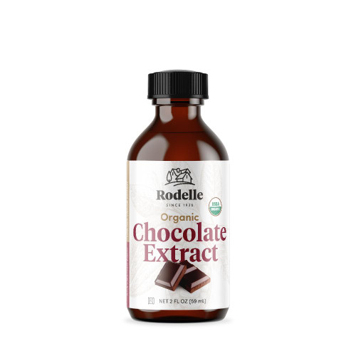 RODELLE Organics Pure Chocolate Extract, 2 Fl Oz