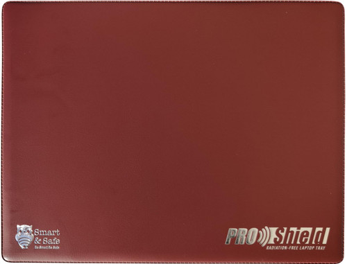 ProShield by Smart-Safe.com EMF Shielding Laptop Tray: Protect Yourself from Computer & WiFi Radiation 19" 14" (14" Leather Brown)