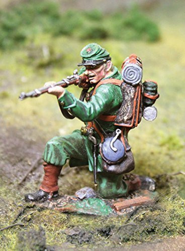 Civil War Toy Soldiers Union Berdan's Sharpshooters Infantry, Kneeling Shooting Figure Collectors Showcase Toy Soldiers Painted Metal Figure 54mm-56mm CS00787 Britains Type