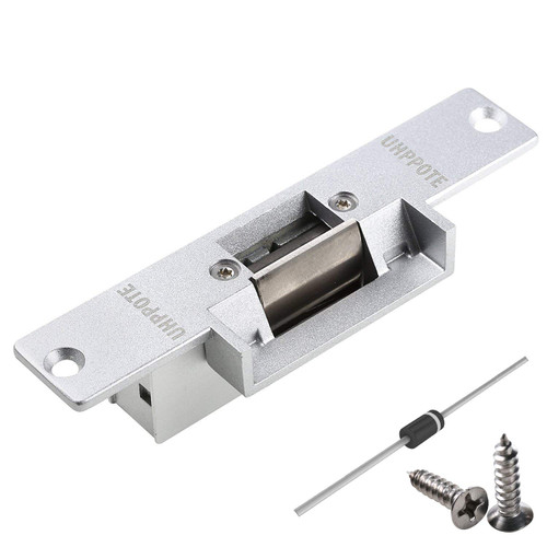 UHPPOTE Electric Strike Door Lock Fail-Safe for Access Control System Deadlatches or Cylindrical Locksets