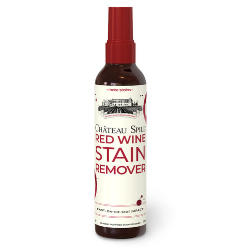 Chateau Spill Red Wine Stain Remover Spray - Fast-Acting Stain Remover for Clothes - Carpet Cleaner Spray & Upholstery Cleaner - Easy-to-Use - 4 Fl Oz (Pack of 1)