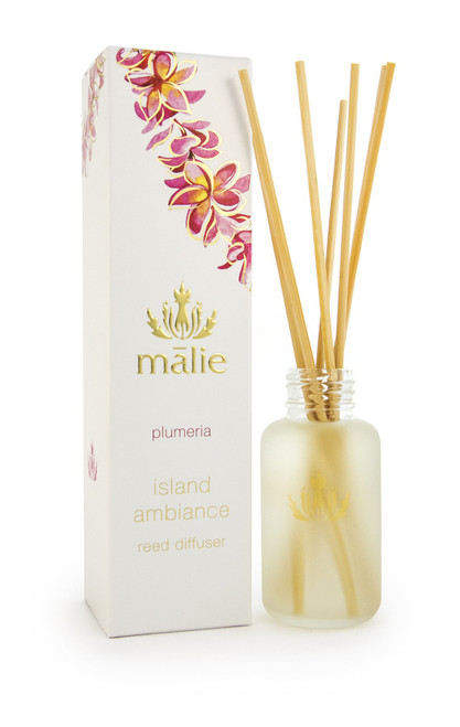 Malie Island Ambiance Reed Diffuser - Travel - Plumeria
