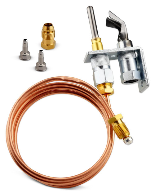 YIGUCS Q314A4586 Pilot Burner with Thermocouple Assembly Fit for Honeywell，for Gas Furnaces/Boilers/Water Heaters，Natural Gas and Propane Pilot Burner